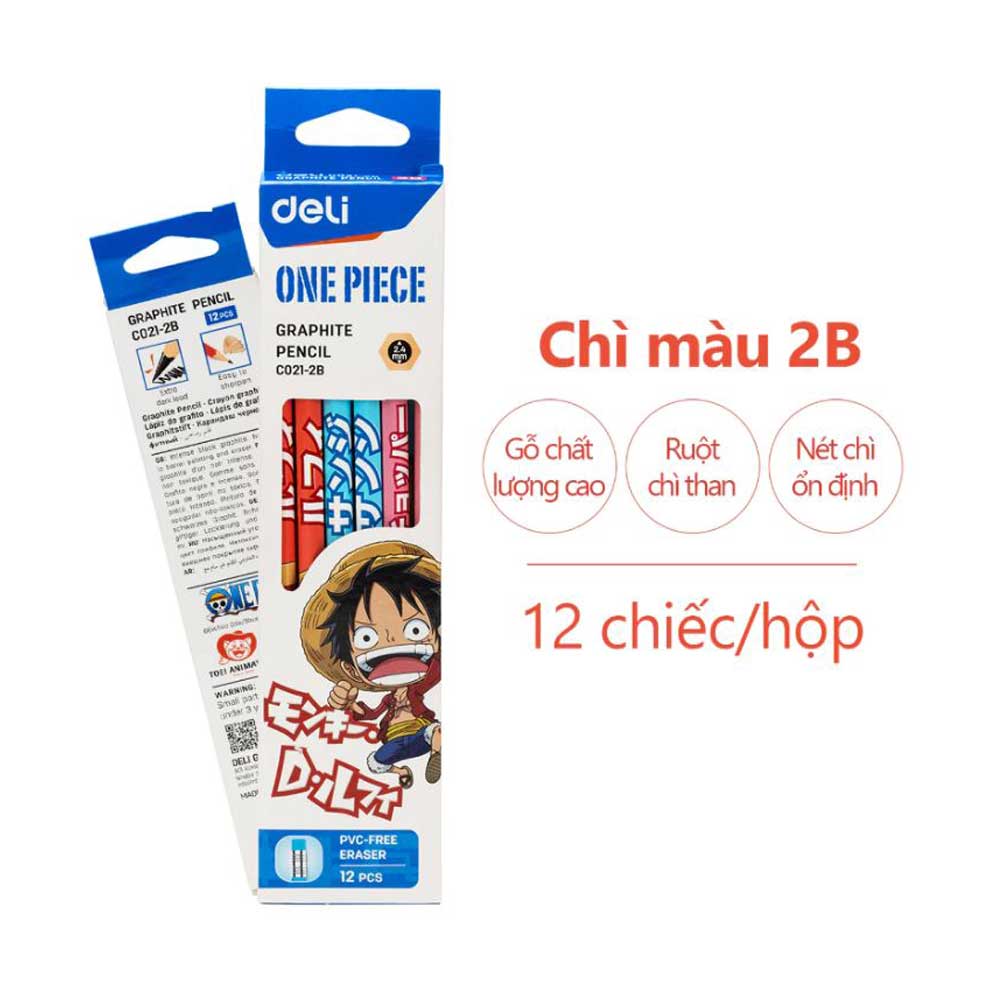 Bút Chì Deli 2B One Piece EC021-2B