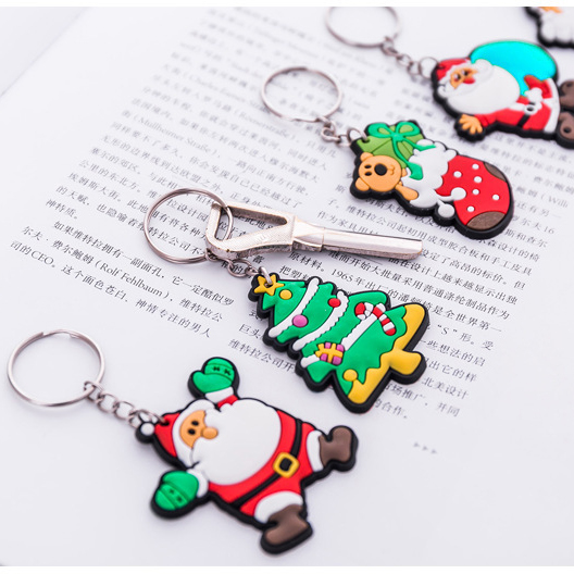 Móc Khóa Noel, Phụ Kiện Giáng Sinh Dễ Thương, Móc Khóa Hình Ông Già Noel, Cây Thông Noel