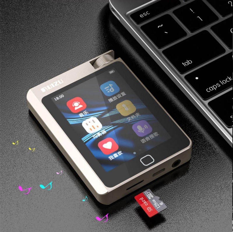 Máy Nghe Nhạc MP3 Màn Hình 2.8 Inch Sử Dụng Chip DSD256 Giải Mã Hifi Lossless Bluetooth 5.2 Ruizu A55 Bộ Nhớ Trong 16GB - Hàng Nhập Khẩu