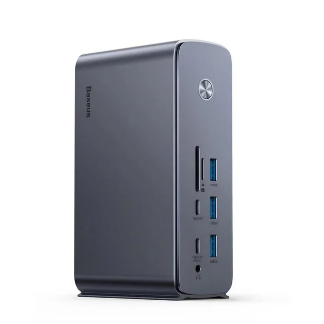 Hub Mở Rộng Kết Nối Đa Năng Baseus UnionJoy Pro17-Port Four-Screen Multifunctional HUB Docking Station