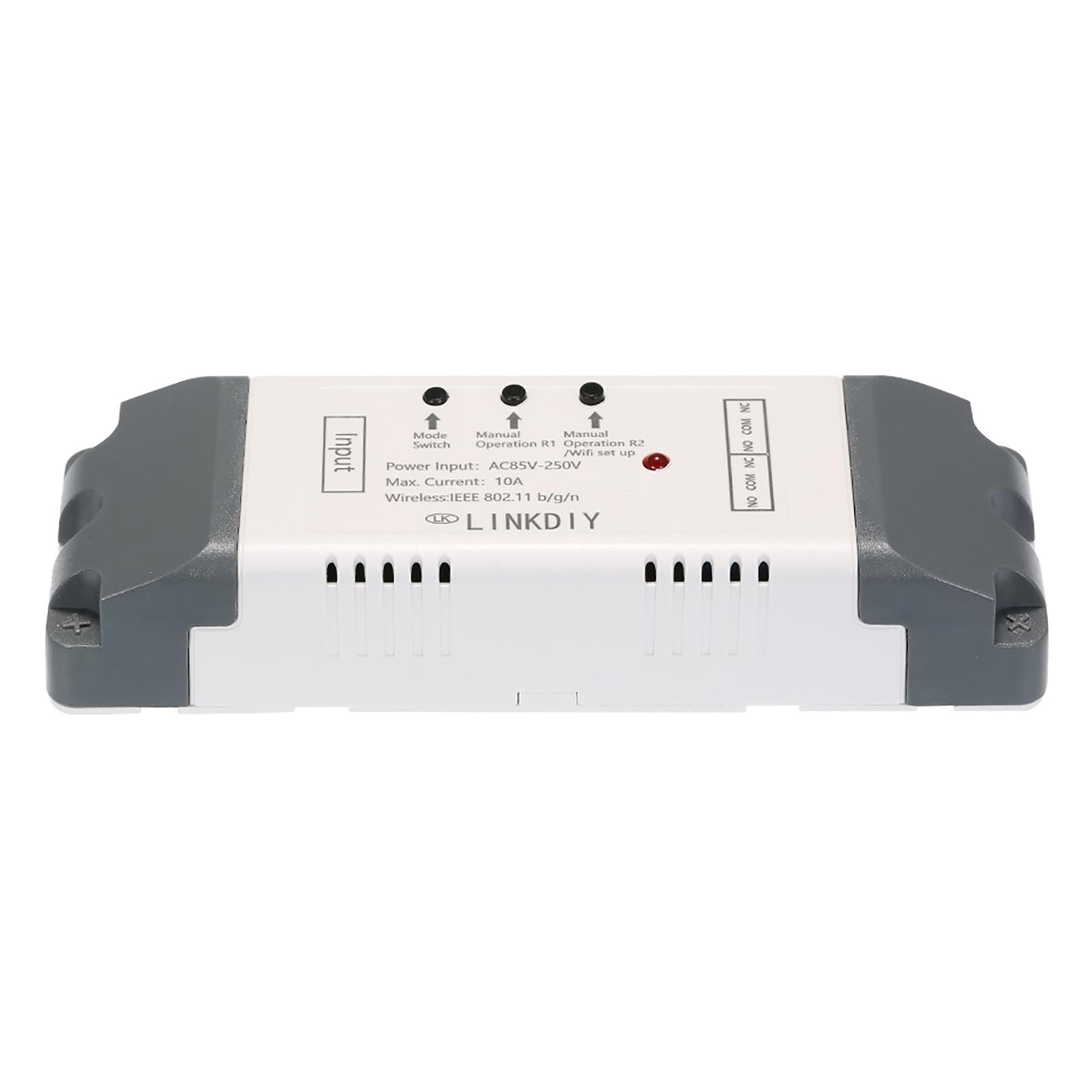 EWeLink Smart Wifi Switch Universal Module 2CH AC85-250V Wireless Switch Timer Phone APP Remote Control Compatible with "Amazon" Alexa Google Home Voice Control for Smart Home