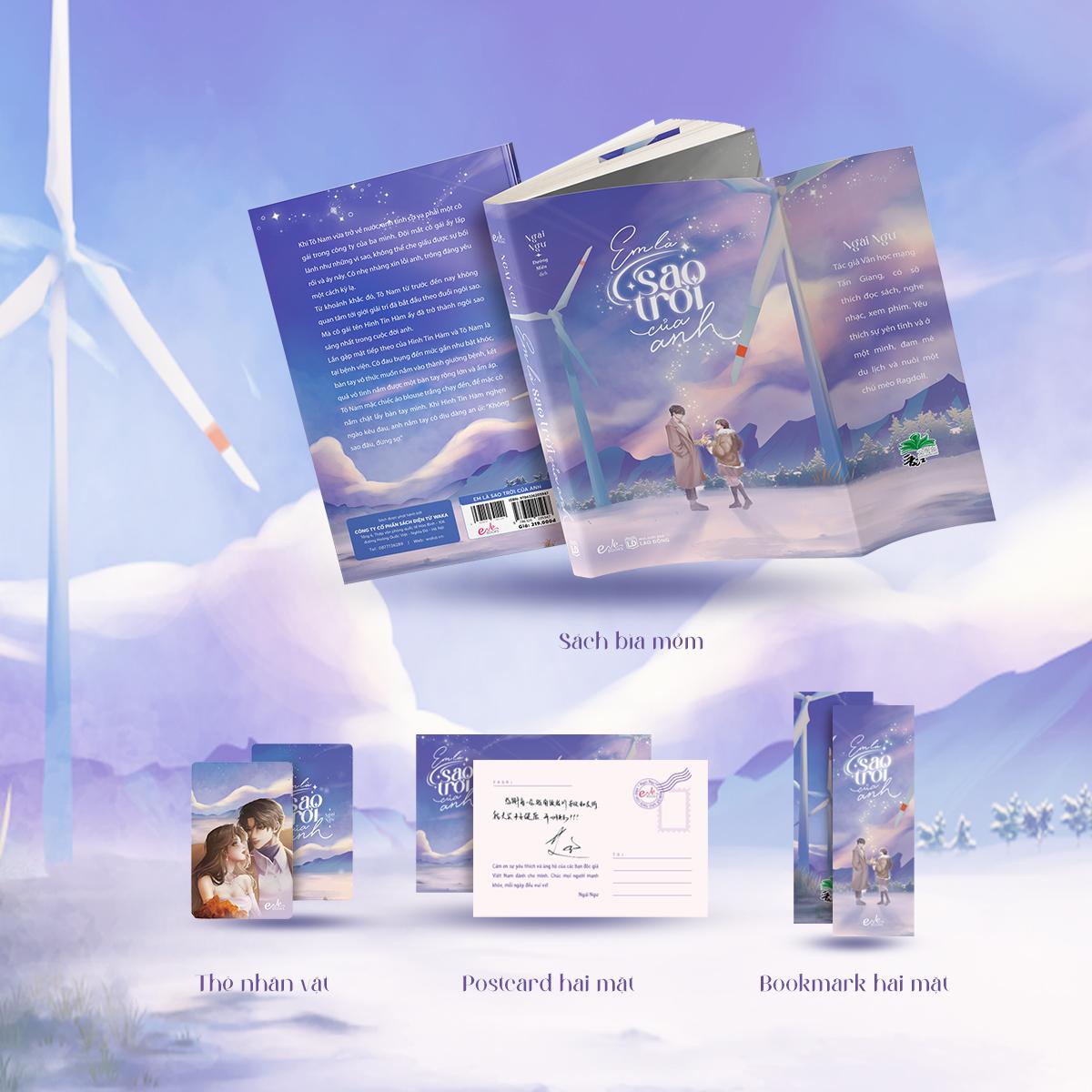 Sách - Em Là Sao Trời Của Anh - Tặng Kèm Bookmark 2 Mặt + Postcard Bồi Cứng Có In Lời Chúc Của Tác Giả + Card Bo Góc Bồi Cứng