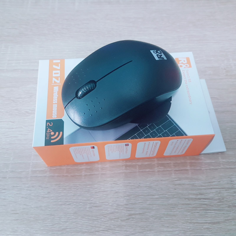 Chuột không dây wireless R8 1702 nhỏ gọn - thích hợp dùng văn phòng