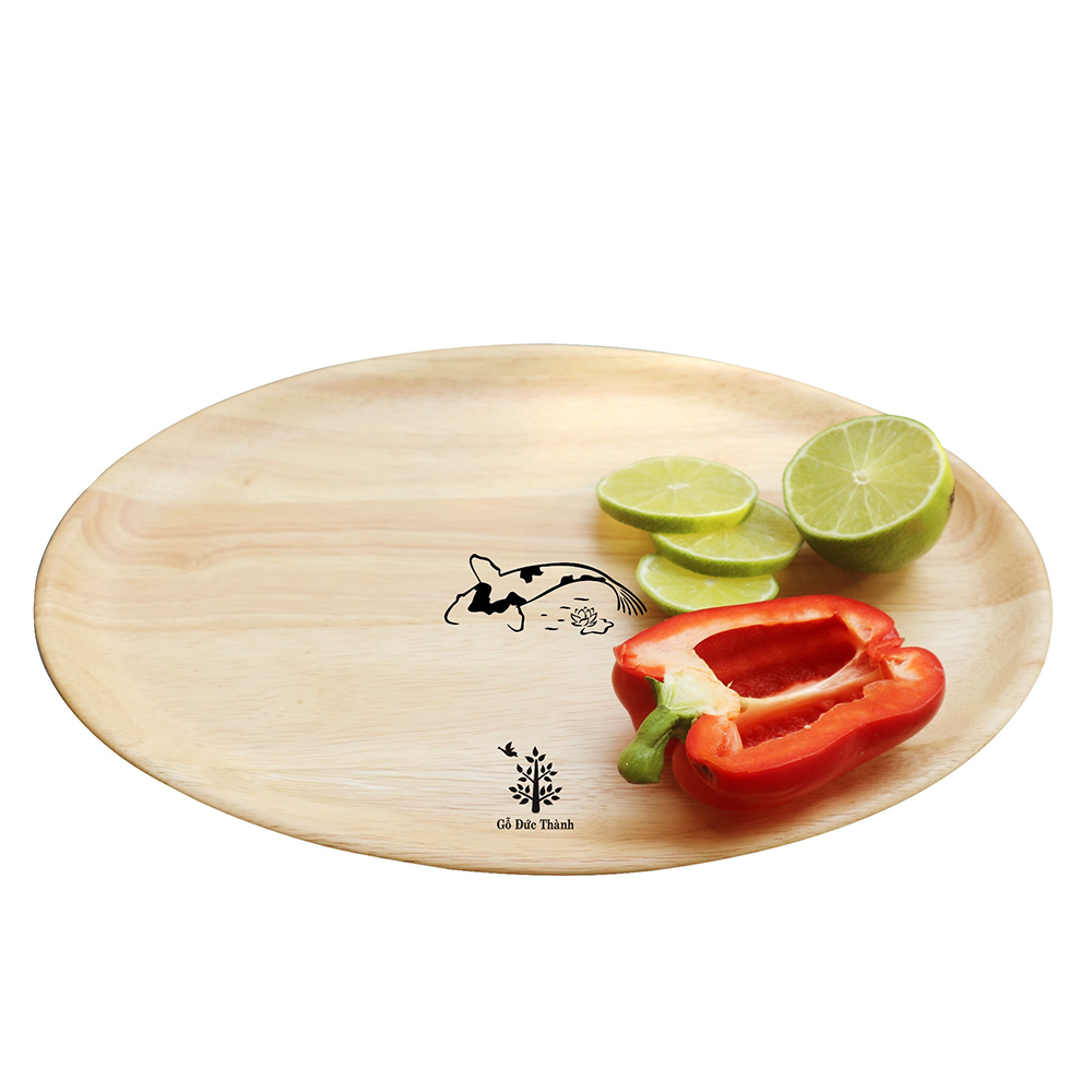 Combo 3 Cái Dĩa Gỗ Hình Oval Cao Cấp Đựng Đồ Ăn, Trang Trí Decore - Gỗ Cao Su Bền Đẹp Sang Trọng Cho Không Gian Bàn Ăn