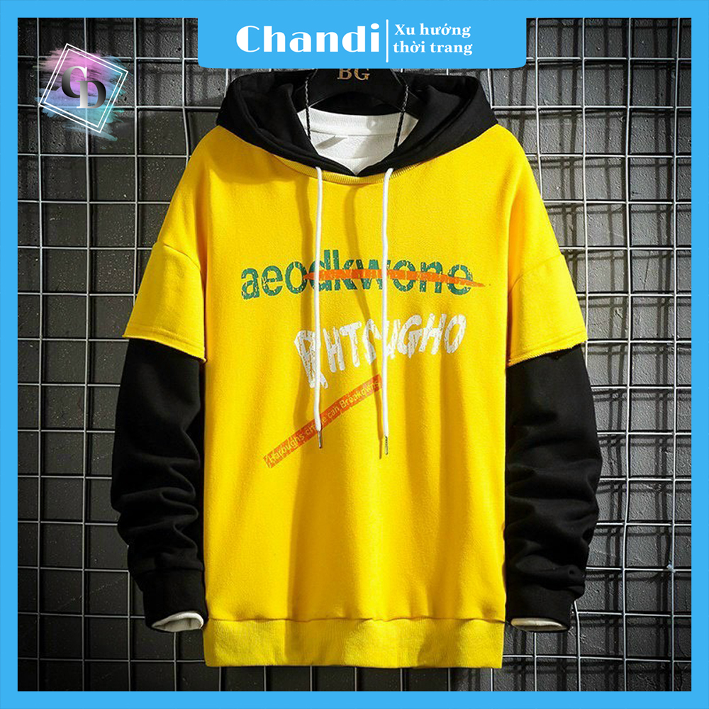 Áo Hoodie Nam Chất Nỉ Cotton Dày Dặn Phong Cách Hàn Quốc Thời Trang Chandi AN8