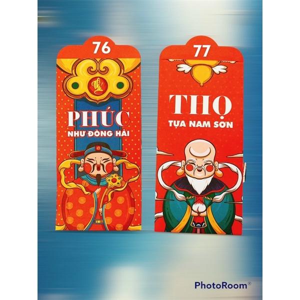 Set 100 Bao Lì Xì Tết Cổ Truyền