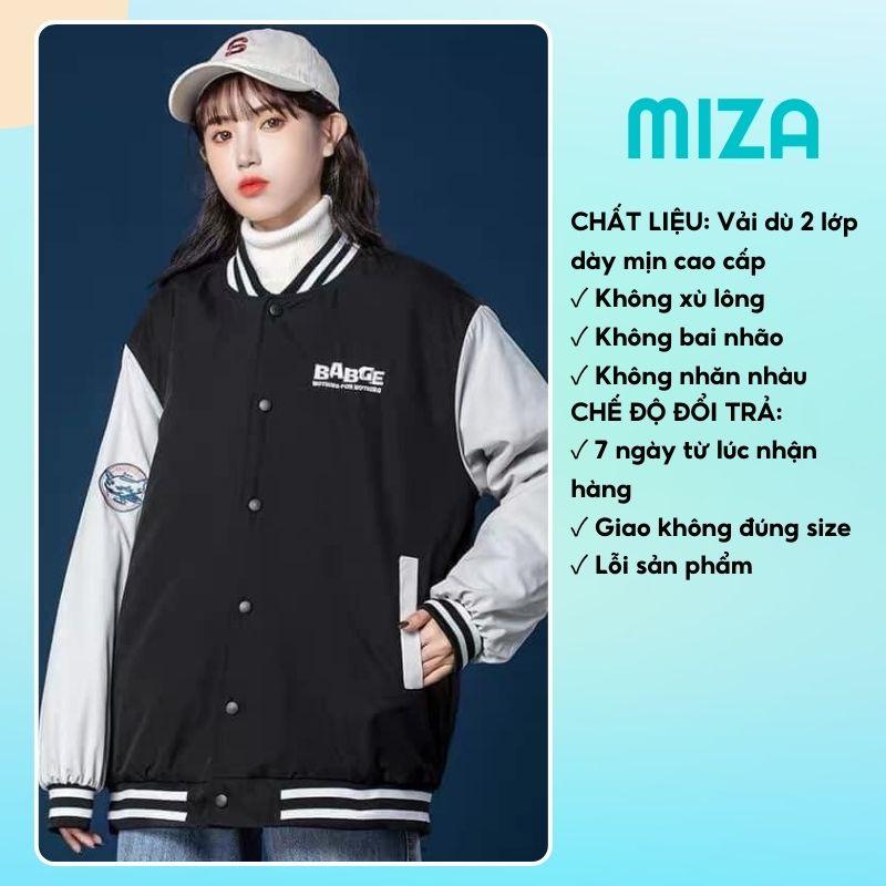 Áo bomber jacket dù 2 lớp khoác nữ nam unisex gió cúc bấm form rộng local brand ulzzang phong cách hàn quốc đep BADGE