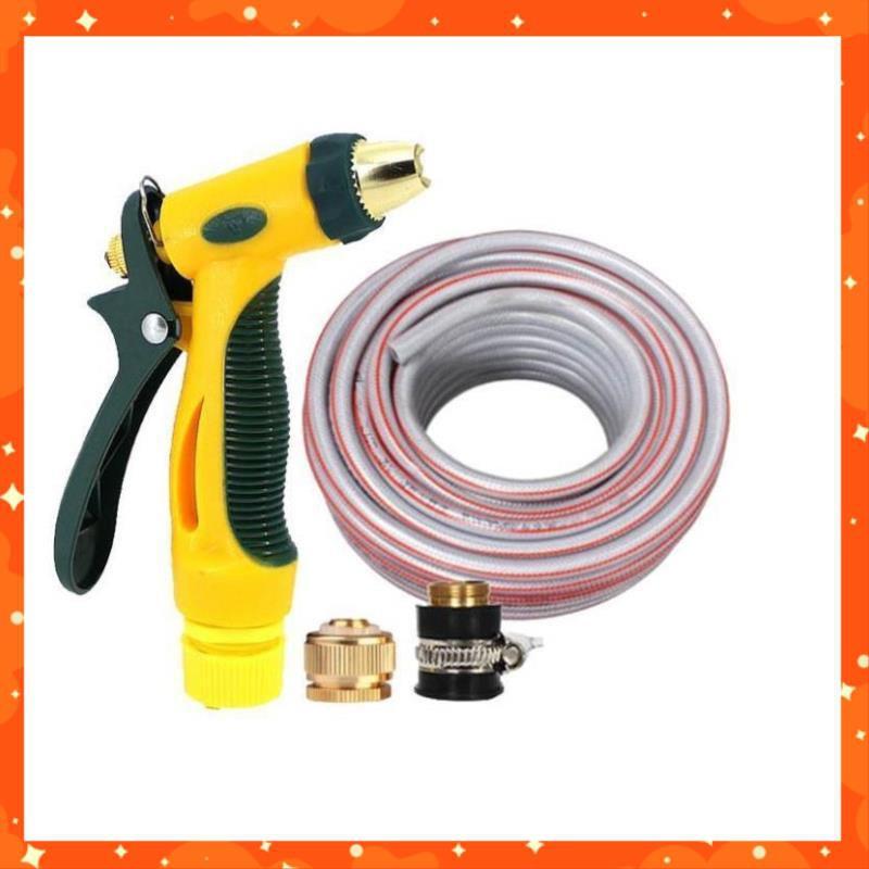 Bộ dây vòi xịt nước rửa xe, tưới cây tăng áp 3 lần,loại 20M  206317