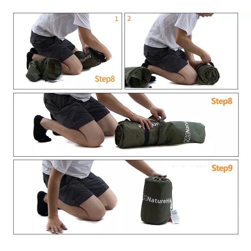 Nệm hơi tự bơm, đệm dã ngoại cắm trại NATUREHIKE NH15Q002-D Campoutvn A398