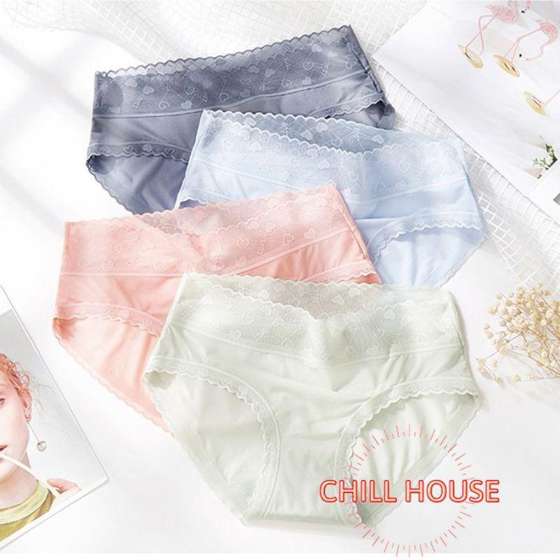 MỚI*Quần Lót SU LỤA Siêu MÁT Phối Ren dấu Đường May Quyến Rũ - CHILLHOUSE