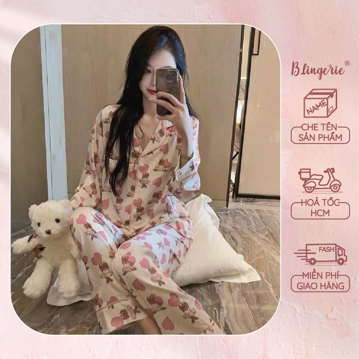 Đồ Ngủ Pijama Nữ Đáng Yêu - B.Lingerie