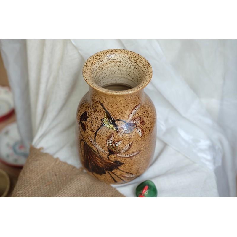 Lọ hoa vuốt tay độc bản làm thủ công 100% quà tặng Tân gia đặc biệt sưu tập lọ hoa decor tủ kệ nhà mới