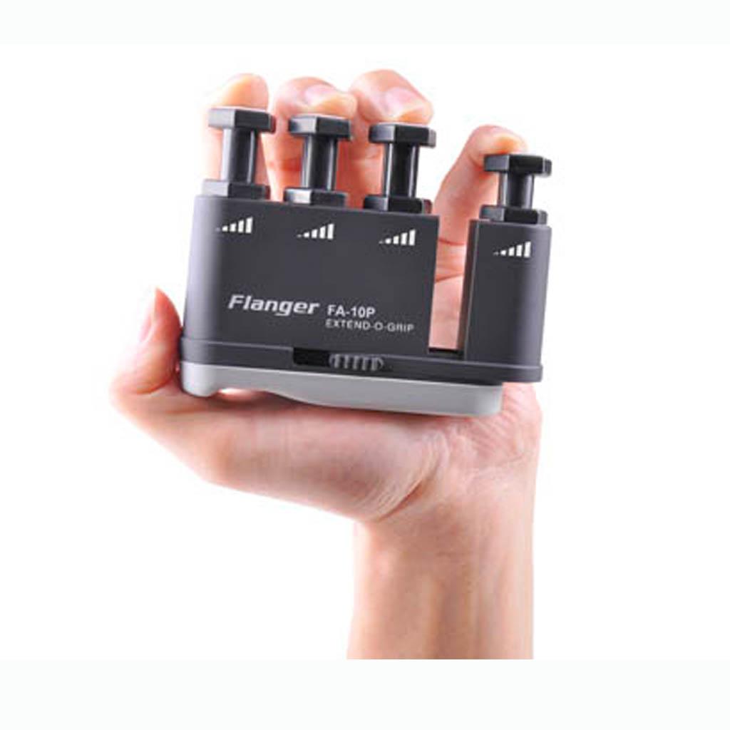 Sunnimix Tay Nhựa Ngón Tay Cẳng Tay Cổ Tay Tập Kéo Dài-O-Cầm Strengthener Đen