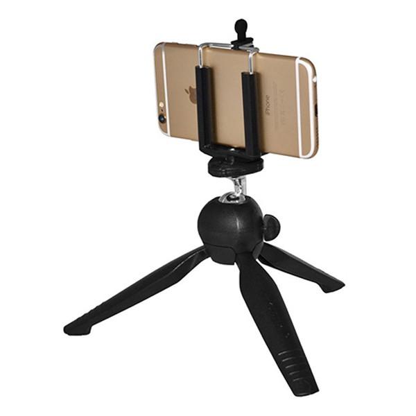 Kẹp điện thoại, giá đỡ nhỏ gọn 3 chân, tripod mini cho máy ảnh gọn gàng linh hoạt, gậy livestream để bàn KLH 228