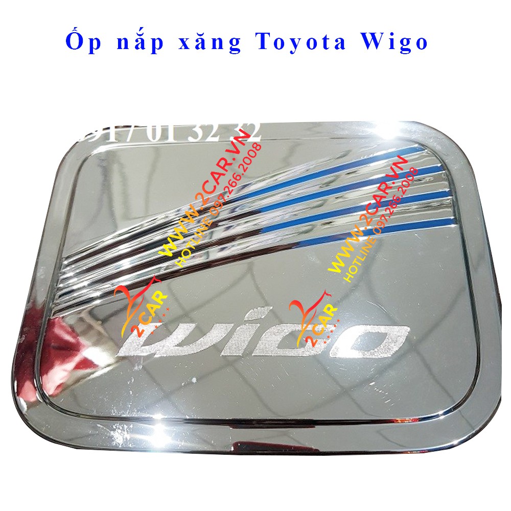 Ốp nắp bình xăng xe Toyota Wigo