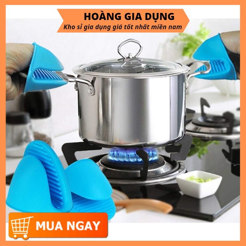 Nhấc Nồi Chống Nóng Silicon Bắc Nồi Nóng Siêu Bền 1 Cặp H125