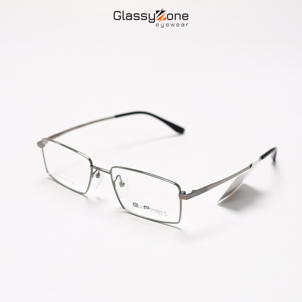 Gọng kính cận, Mắt kính giả cận kim loại Form vuông Nam Dilton - GlassyZone