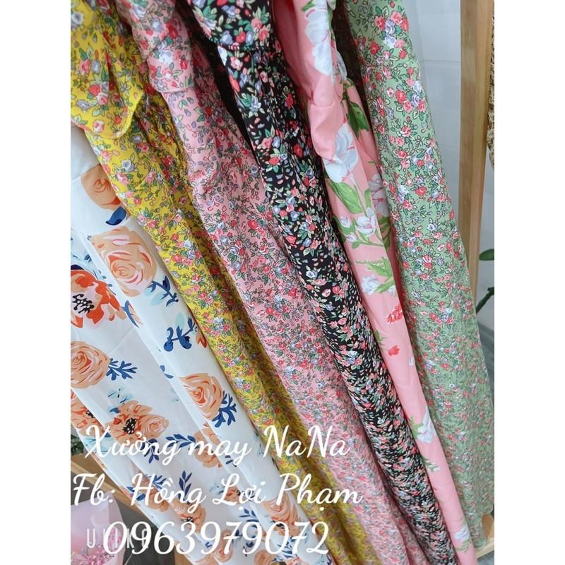 Đầm maxi hoa 2 dây có mút ngực