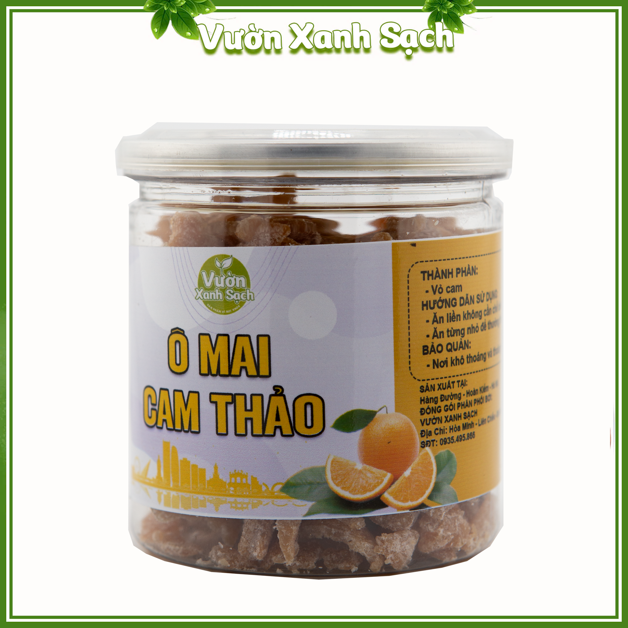 Mứt ô mai quất trần bì / Ô mai vỏ quýt sấy đường/ Ô mai quất trần bì sấy cam thảo món ăn vặt ngon