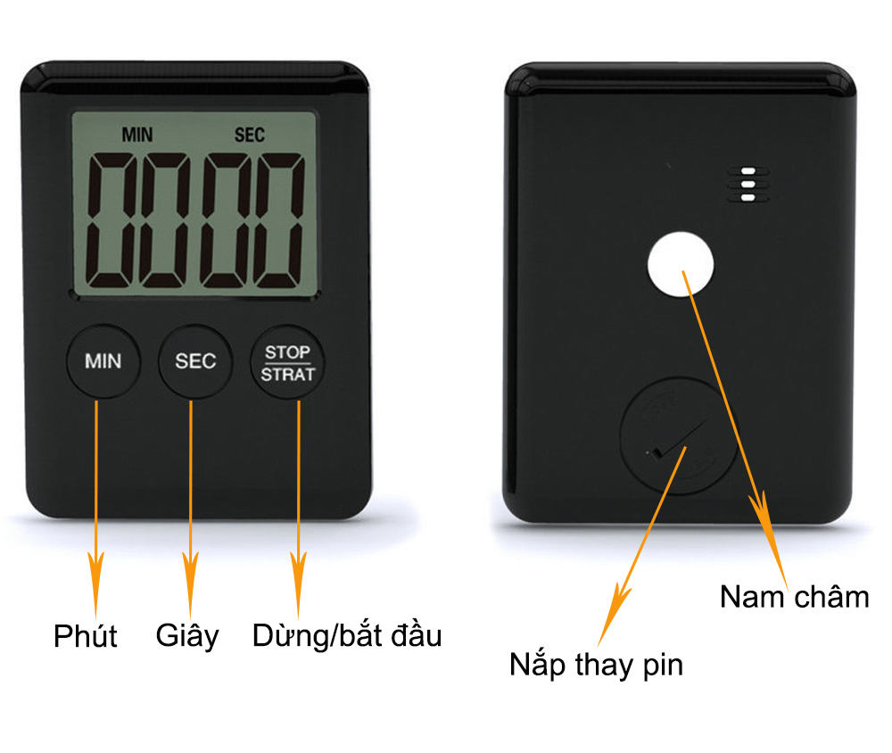 Đồng hồ bấm giờ đếm ngược mini M2