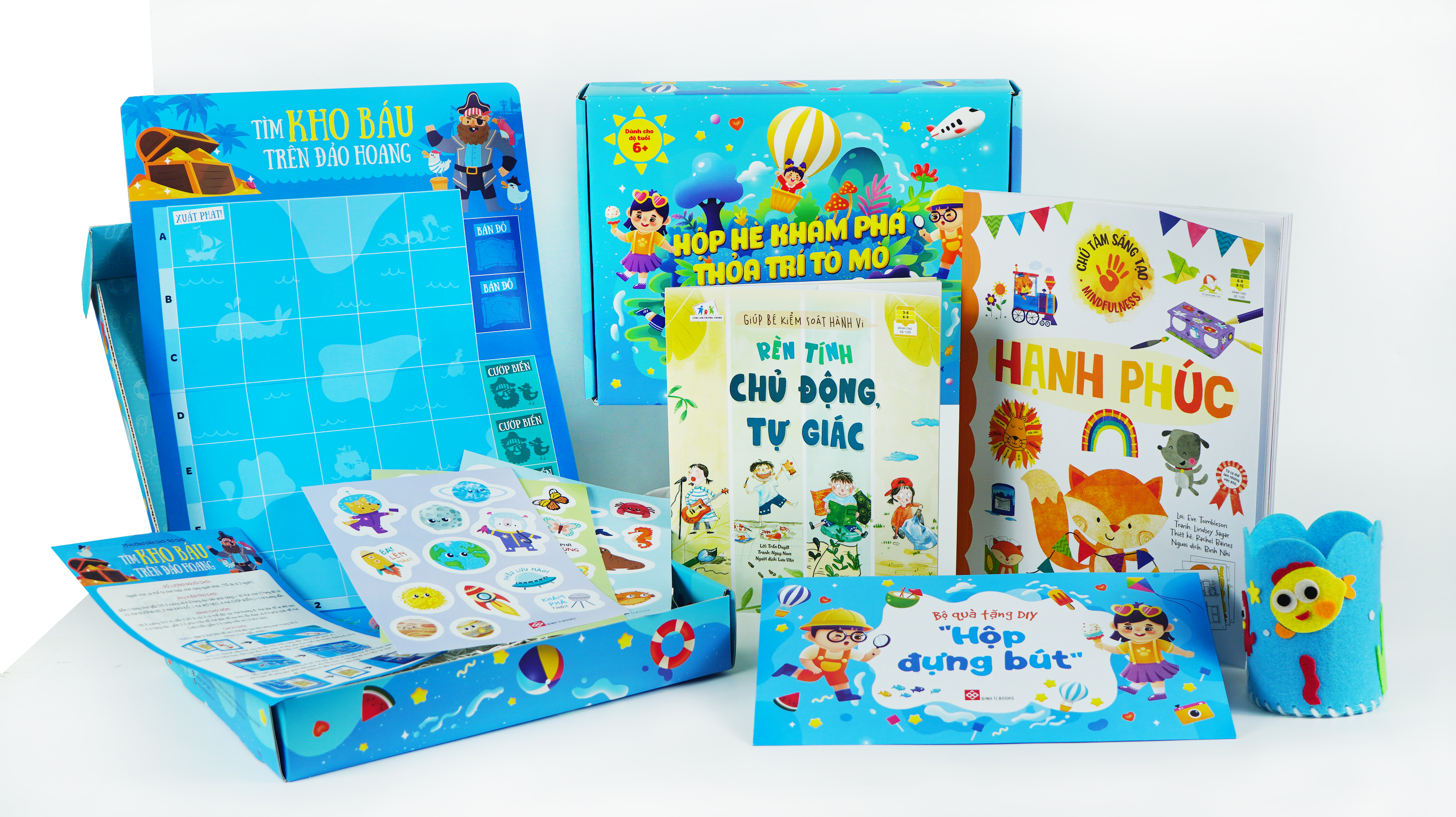 Sách - Hộp Hè Khám Phá, Thỏa Trí Tò Mò – Mở Ra Thấy Mùa Hè cho trẻ từ 6 tuổi – Đinh Tị Books