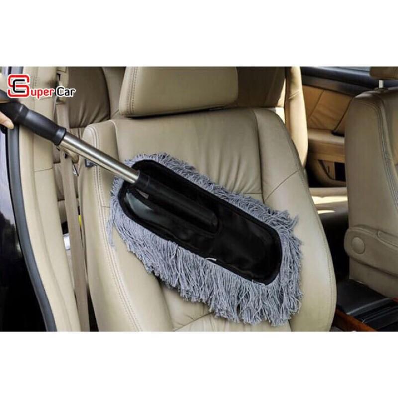 Chổi nano lau rửa xe ô tô chuyên dụng - cán kéo dài