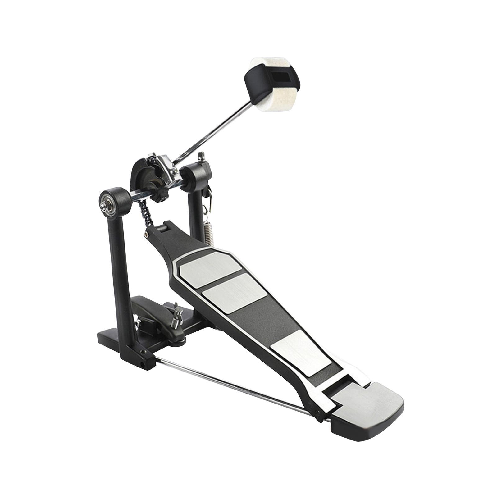 Bass Drum Pedal, Double Chain Drive Brass Pedal, Professional Durable