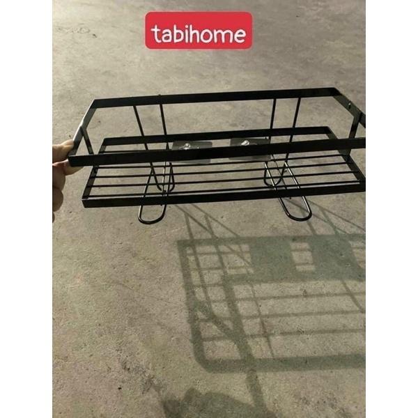 Kệ Để Đồ Sau Toa Lét bằng sắt sơn tĩnh điện 1 Tầng không cần khoan tường Siêu Gọn