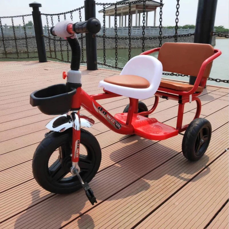 Xe đạp xích lô 2 ghế ngồi cho bé