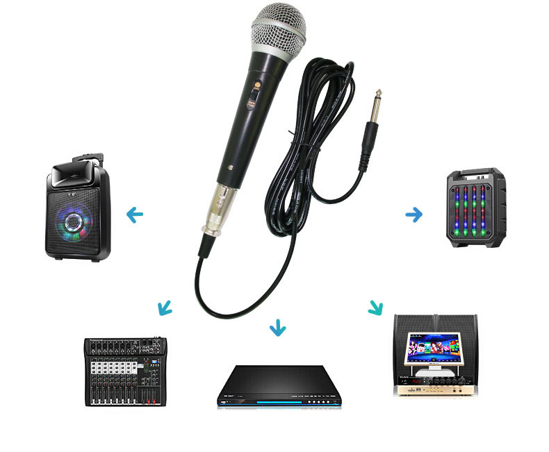 Micro Karaoke Mq-104 Chuyên Nghiệp Dây 3m