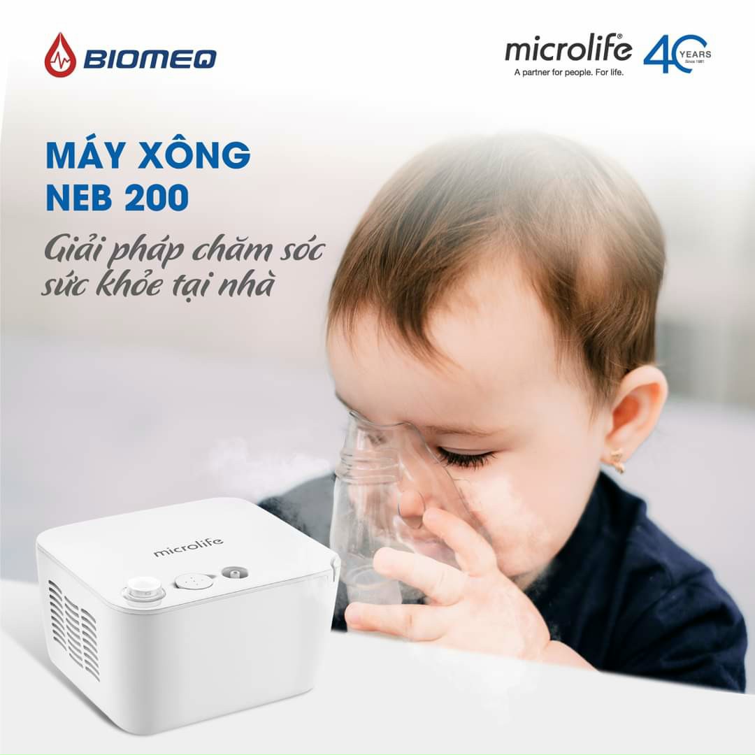 Máy xông mũi họng Microlife NEB 200 - Giải pháp chăm sóc sức khoẻ về các bệnh đường hô hấp