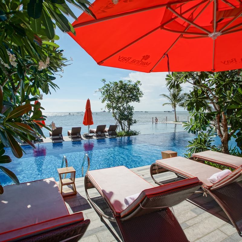 Marina Bay Vũng Tàu Resort & Spa 5* - Bên Bờ Biển, Buffet Sáng Cực Chất, Phòng Cao Cấp, Hồ Bơi Vô Cực Đẹp Xuất Sắc 