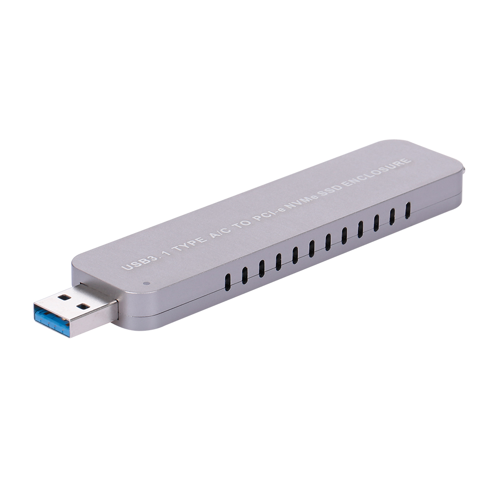 Bộ điều hợp Vỏ bọc Ổ cứng Di động  USB 3.1 Loại A / C sang PCI-e NVMe M.2 SSD 