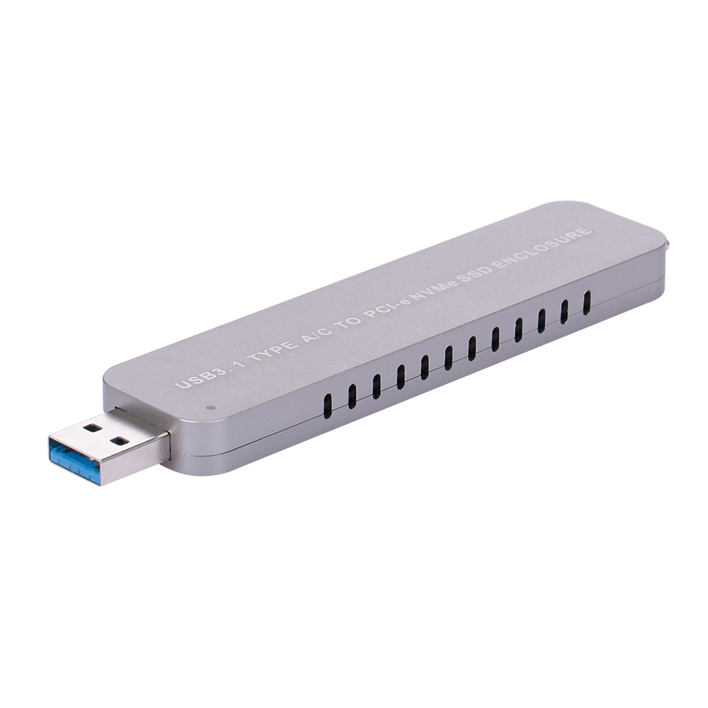 Bộ điều hợp Vỏ bọc Ổ cứng Di động USB 3.1 Loại A / C sang PCI-e NVMe M.2 SSD