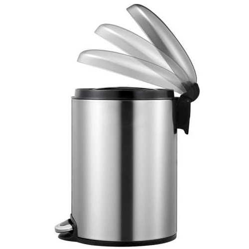 Thùng rác inox đạp chân hình tròn