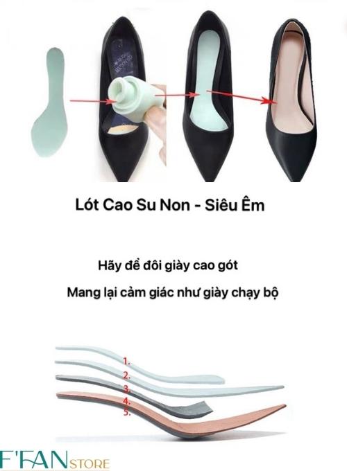 Giày Mũi Nhọn Gót Nhọn (DA THẬT) Da Mềm, Đen Trắng sữa Hồng nude Gót Mềm FFAN STORE