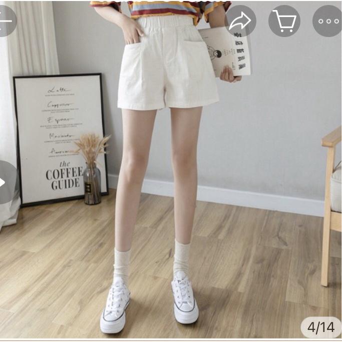 Quần short nữ cạp cao, chất liệu kaki bền mát, thiết kế trẻ trung, năng động, quần đùi nữ NeSa Shop, QKH.52