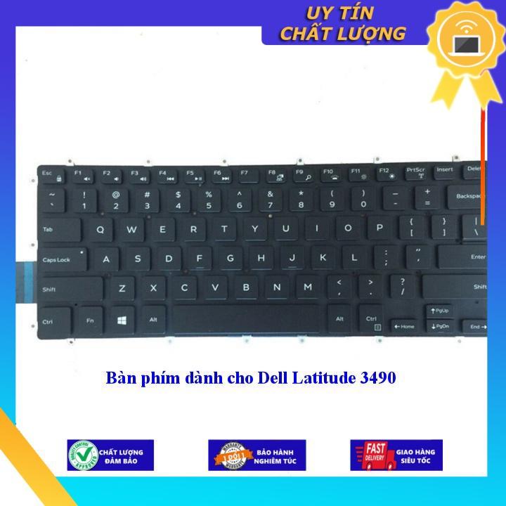 Bàn phím dùng cho Dell Latitude 3490  - Hàng Nhập Khẩu