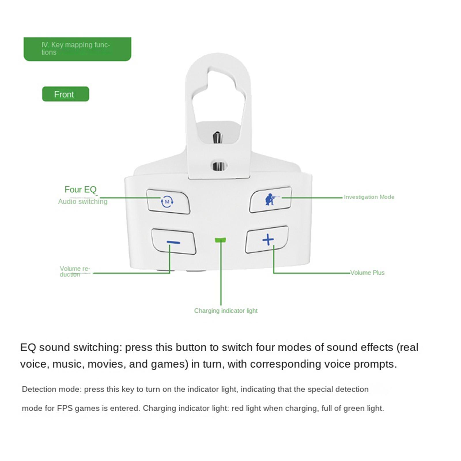 Controller adapter headset adapter stereo White