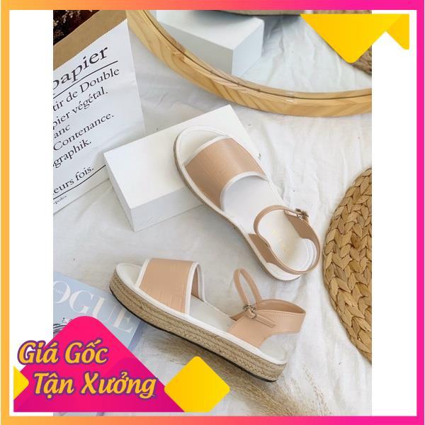 Sandal xuồng cối 3cm - Hàng VNXK