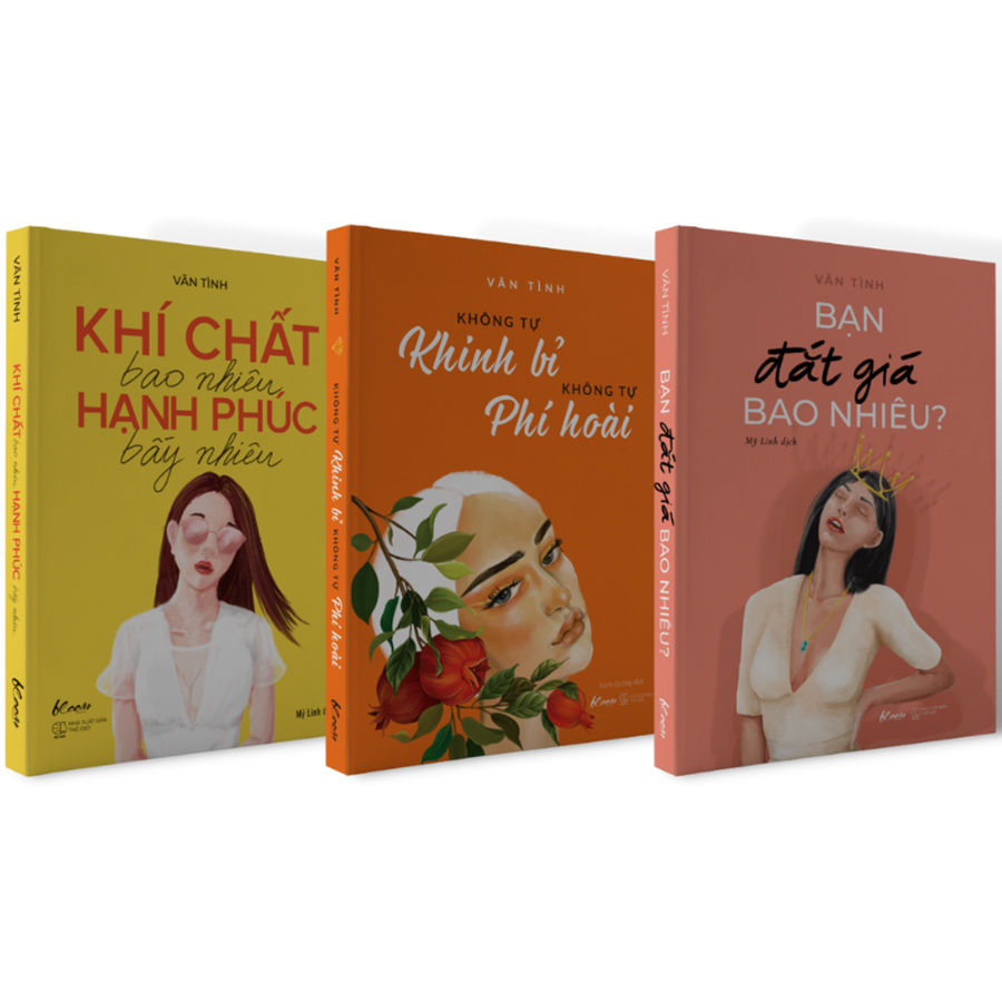 Combo 3 Cuốn “Bạn Đắt Giá Bao Nhiêu? + Khí Chất Bao Nhiêu, Hạnh Phúc Bấy Nhiêu + Không Tự Khinh Bỉ, Không Tự Phí Hoài”