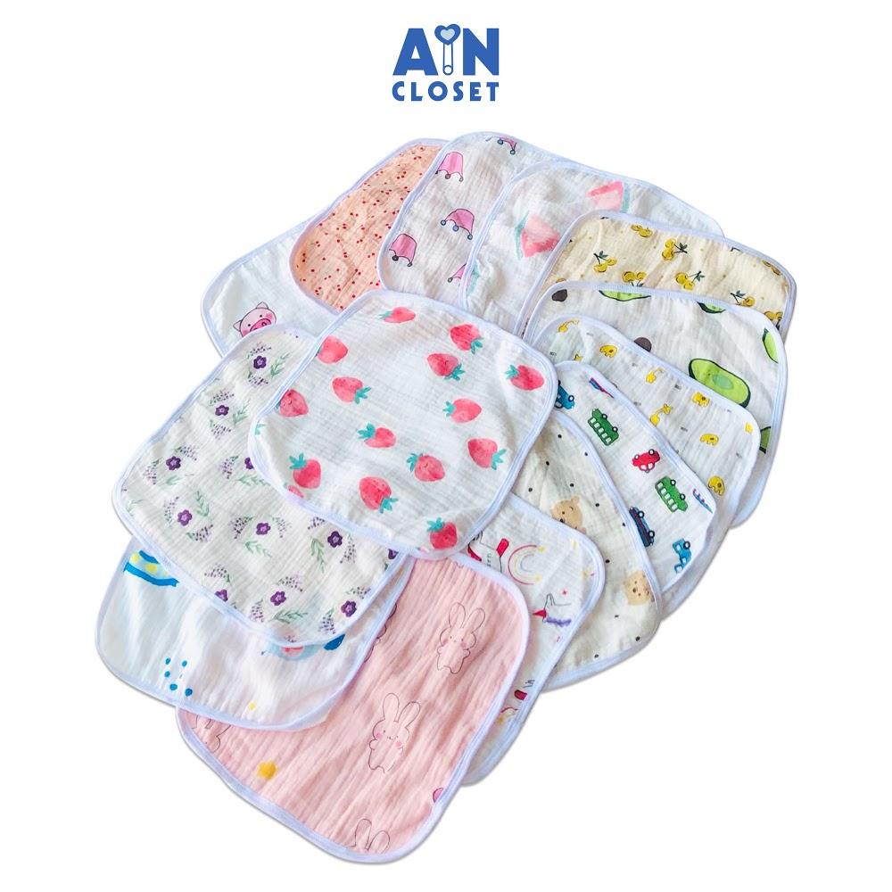 Set 10 Khăn tay cho bé xô Muslin 25x25 cm - AICDBT2X24AO - AIN Closet