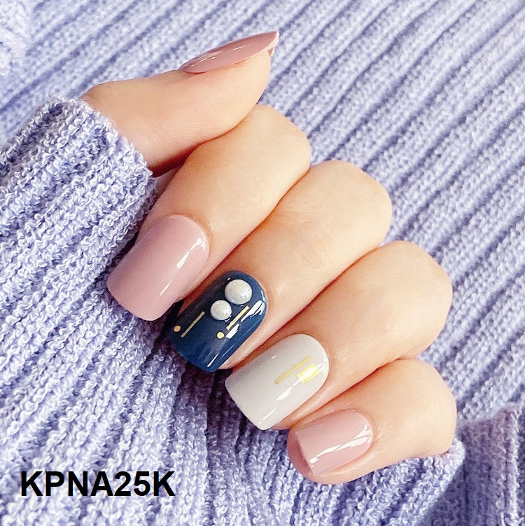 Bộ 30 Móng Tay Gel Tự Dán Press &amp; Go Kiss New York Nail Box - Sapphire Ring (KPNA25KA)