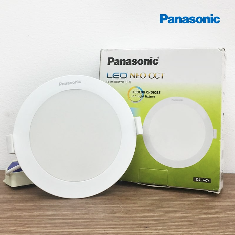 Đèn led NEO âm trần Panasonic tròn 12W đổi màu NNP73476 lỗ khoét 125mm - Hàng chính hãng