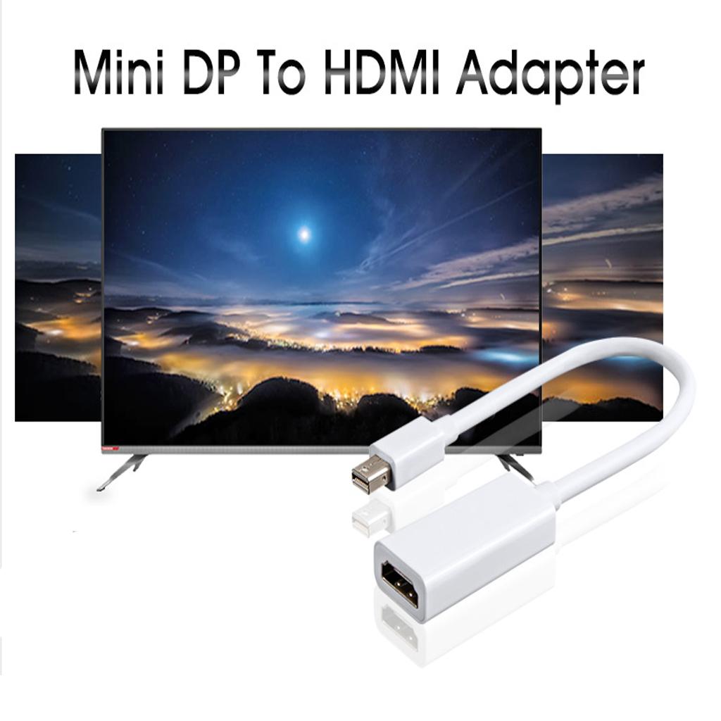1080P Mini DisplayPort To HDMI HDTV Male To Female Converter W/ 6inch Cable
