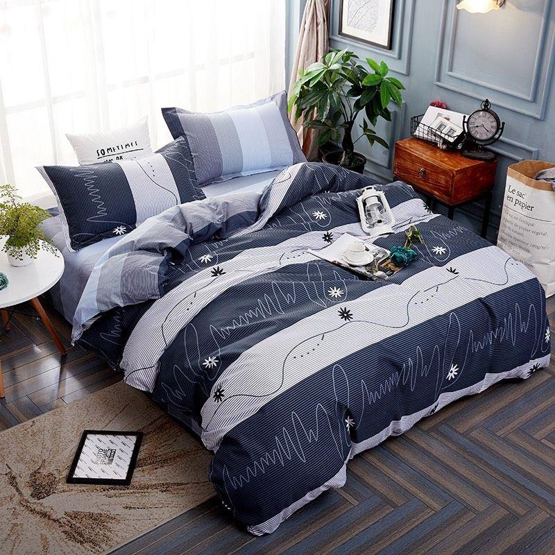 Bộ chăn ga gối chữ ký Cotton Poly cao cấp GenZ Bedding, chăn ga Hàn Quốc, miễn phí bo chun drap ga giường theo yêu cầu