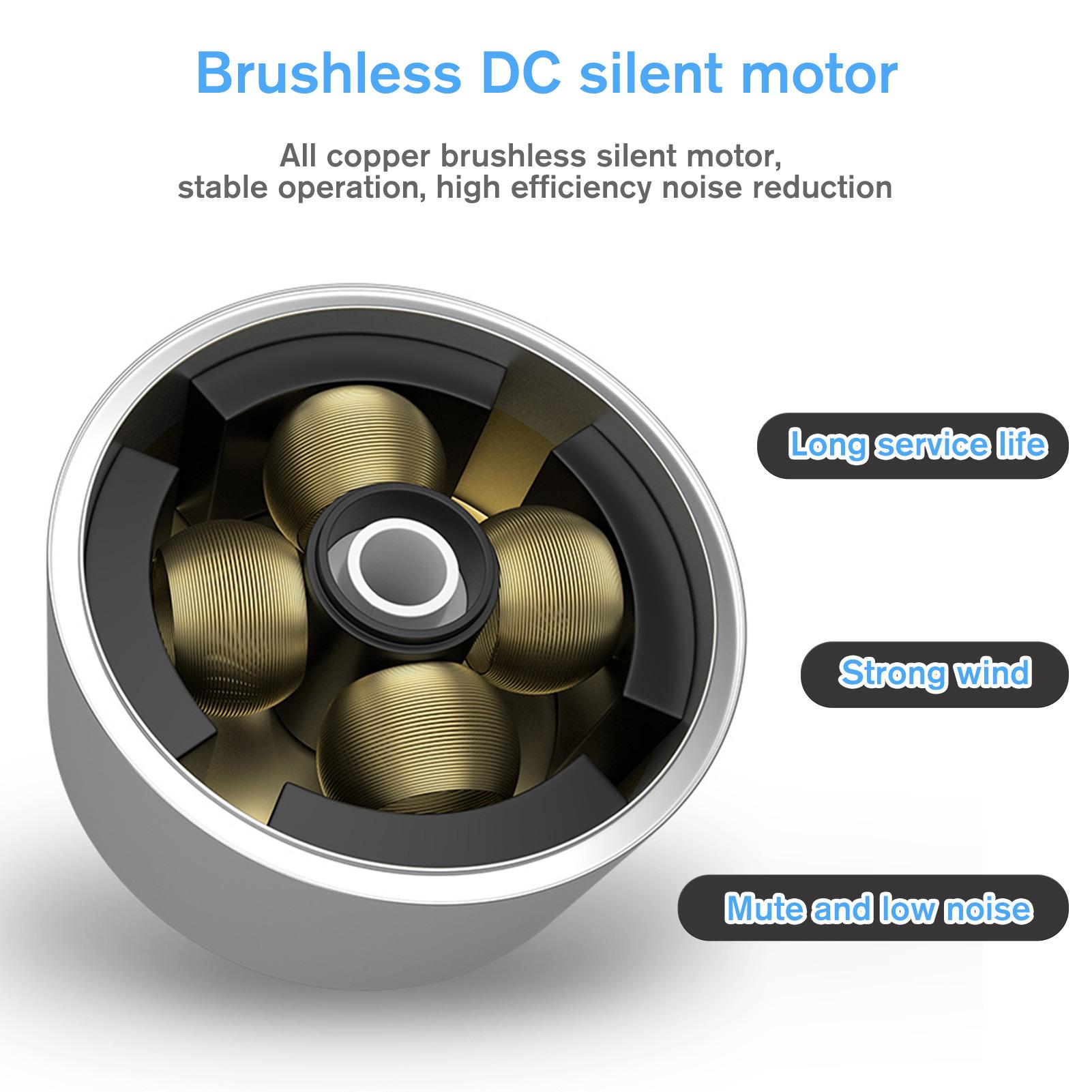 Quạt Sạc Pin Tích Điện Để Bàn, Tốc Độ Gió Cực Mạnh xoay 360 độ