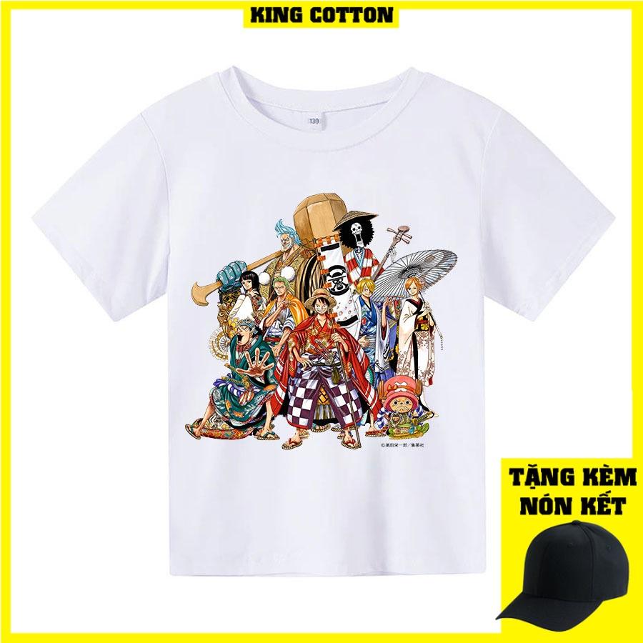 Áo thun trẻ em one piece cướp biển Có size người lớn, King Cotton
