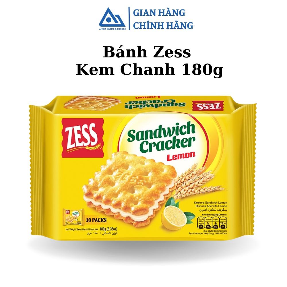 Hộp bánh ZESS đỏ gồm set 2 hộp quy kem hương phomai và chanh 180g An Gia Sweets & Snacks