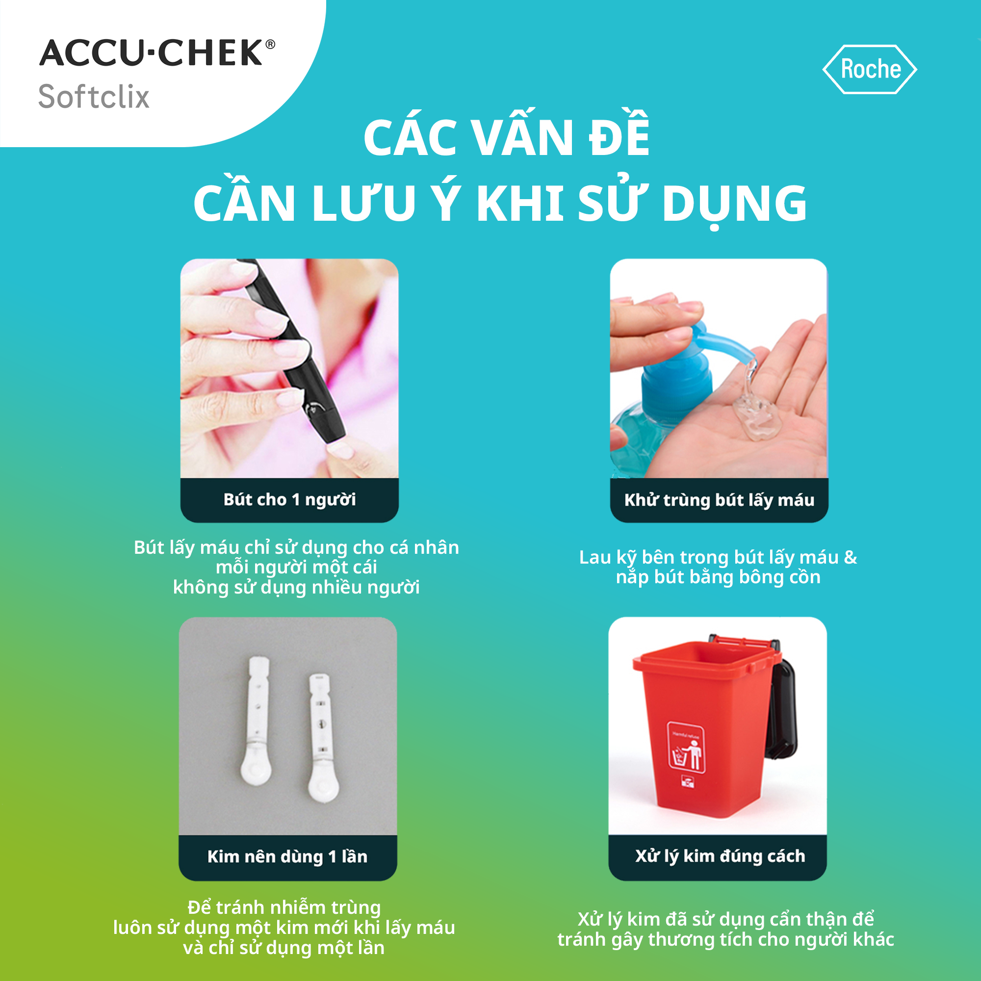 Hộp 25 Kim Chích Máu ACCU-CHEK SoftClix Dùng Cho Máy ACCU-CHEK Active &amp; Instant